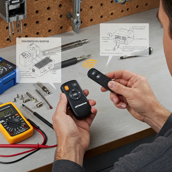 Troubleshooting a remote control for Liftmaster garage door opener