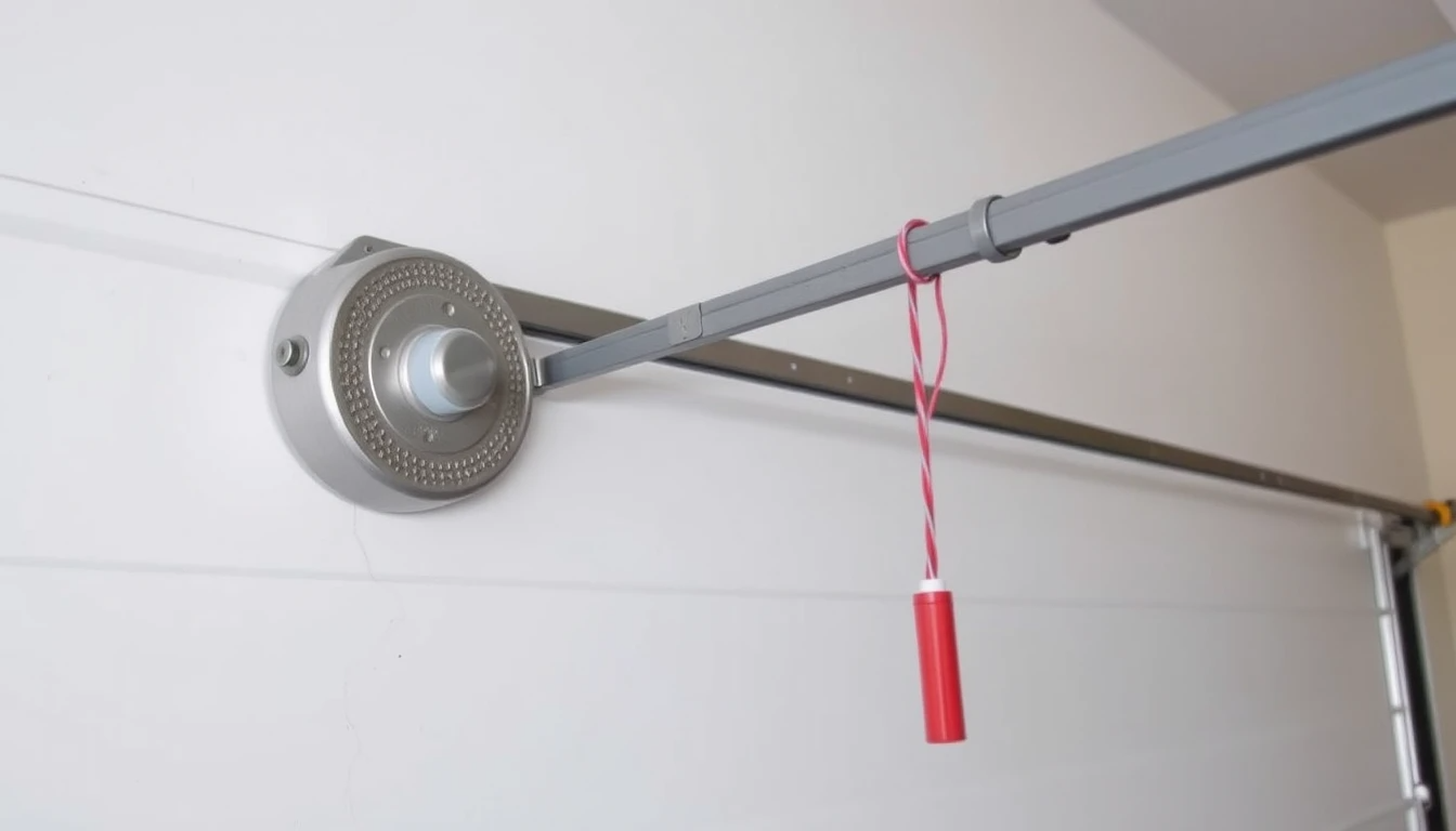 Garage door emergency release cord for manual operation