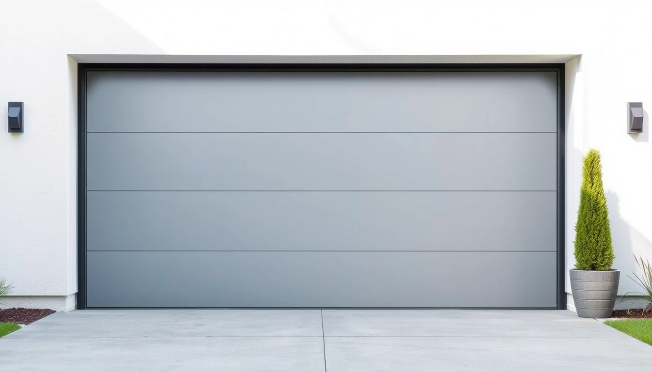 Smart modern garage door with app control