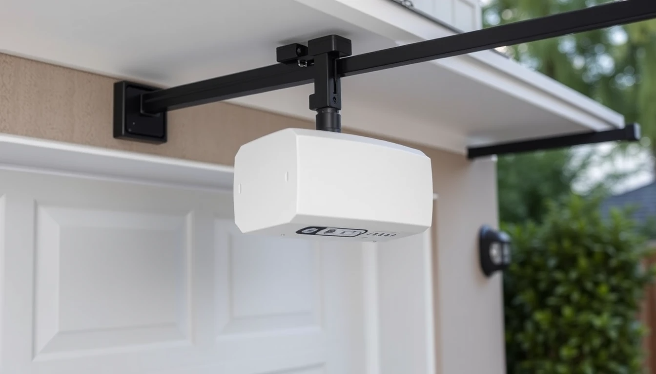 Smart side mount garage door opener with app control