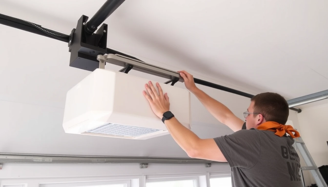 Installing a side mount garage door opener