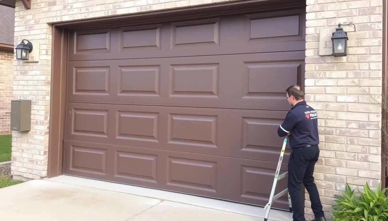 Maintaining a garage door in Houston